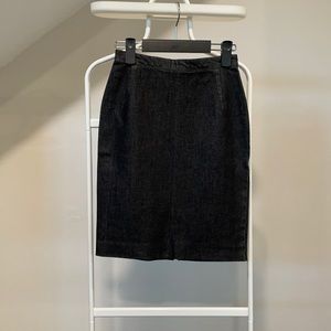 NEW Miu Miu Black Denim Skirt Size 36